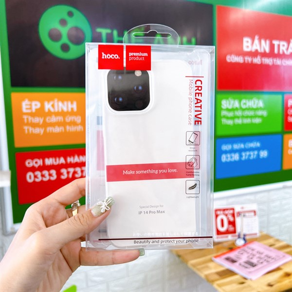 Ốp lưng trong Hoco 14 / 14 Pro / 14 Max / 14 Promax zin đẹp gói hàng kỹ