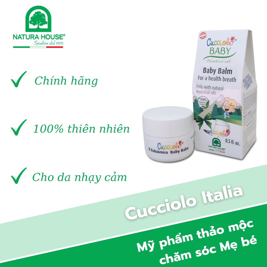 Sáp giữ ấm thảo dược cho bé Cucciolo