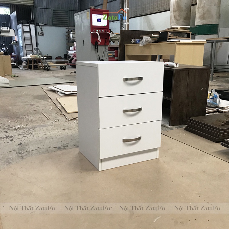 Tủ Gỗ Để Đầu Giường Có Hộc Kéo Cao Cấp TDG-08 ZataFu