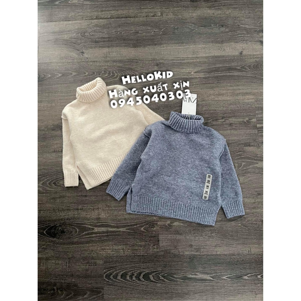 Áo len dệt kim cao cổ ZR KID