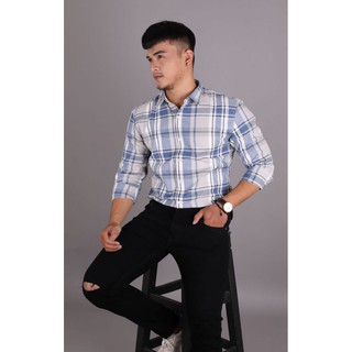 Áo Sơ Mi Nam Tay Dài Caro CELEB