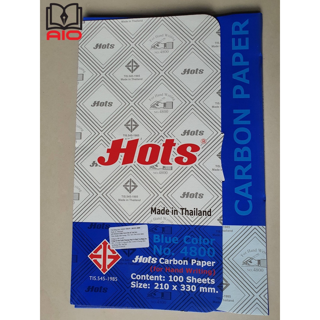 Giấy than xanh Hots (100 tờ / xấp)