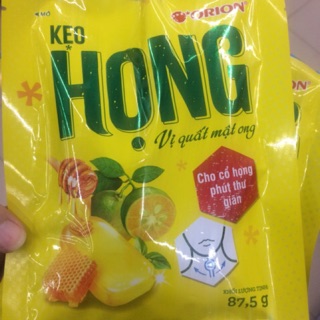 Kẹo " họng " vị quất mật ong, gừng mật ong