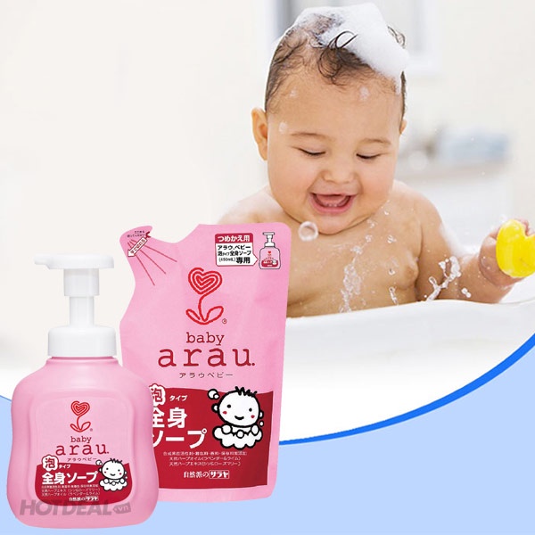 [NEW] SỮA TẮM TRẺ EM ARAU BABY TÚI 800ML