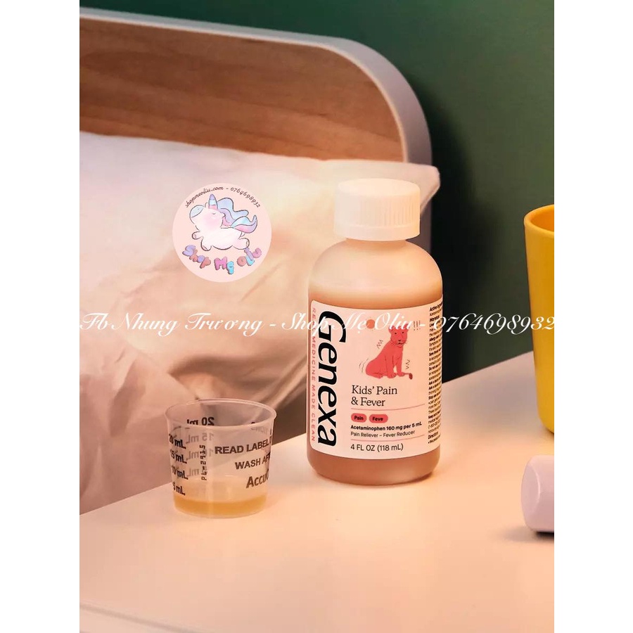 [Date 10/2024] Siro Genexa Kid's Pain Fever 118ml cho trẻ từ 2 tuổi date 2024