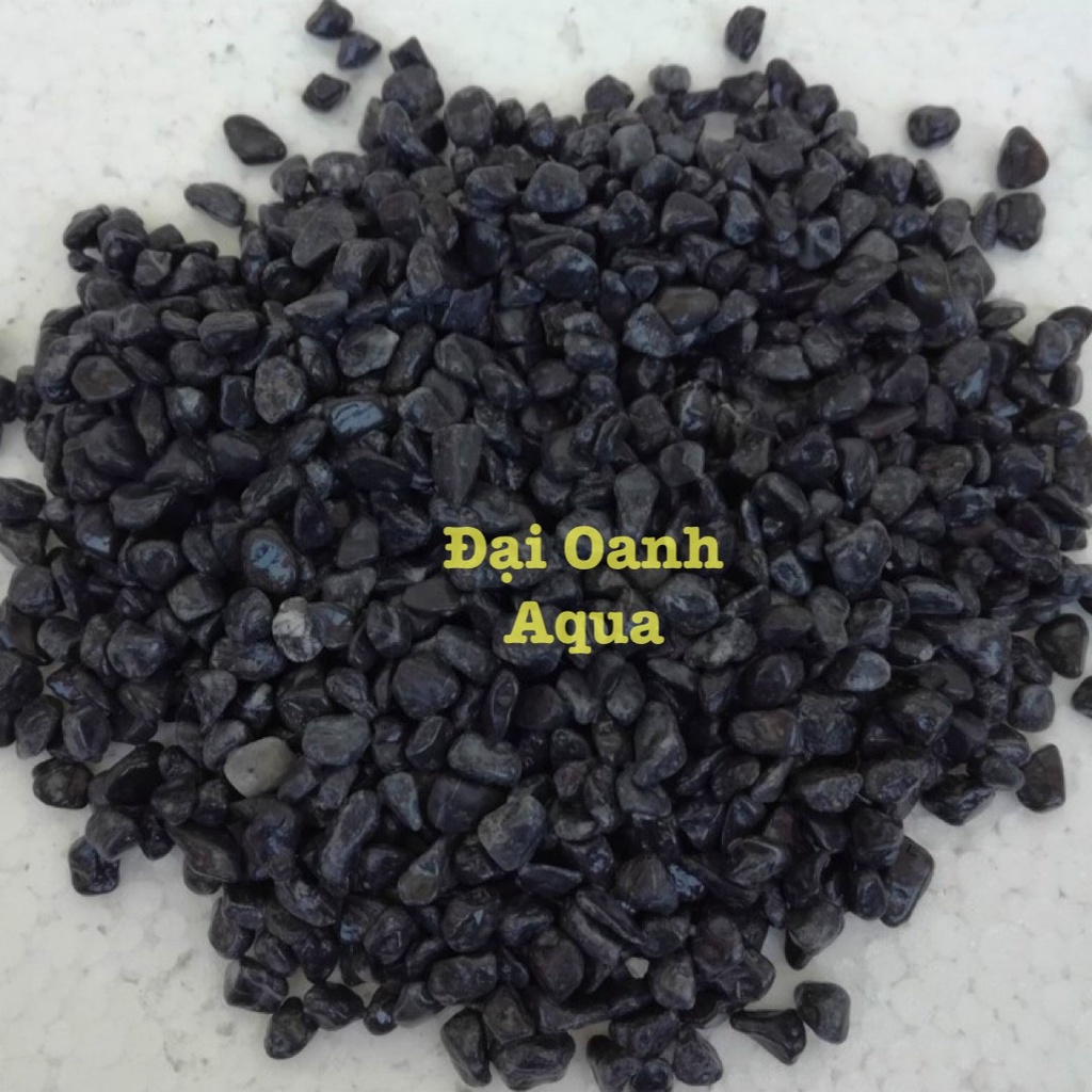 500gr Sỏi Đen Platinum - Sỏi Trải Nền Trang Trí Bể Cá, Bể Thủy Sinh