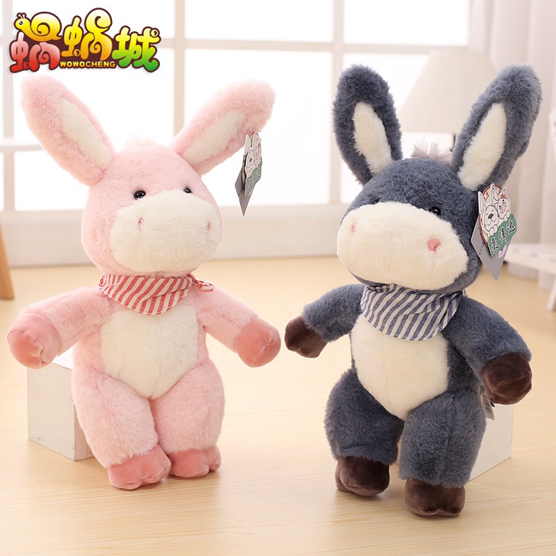 Thú nhồi bông hình chú lừa đáng yêu