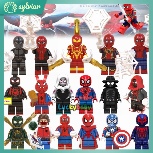 Bộ Đồ Chơi Lắp Ráp Mô Hình Nhân Vật Người Nhện Marvel Cho Trẻ Em