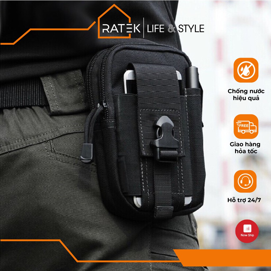 Túi đeo hông JBYD quân đội chống nước tiện dụng có ngăn để điện thoại