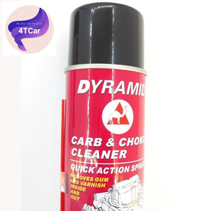 Xịt chế. Bình xịt rửa chế hòa khí  DYRAMID 450ml