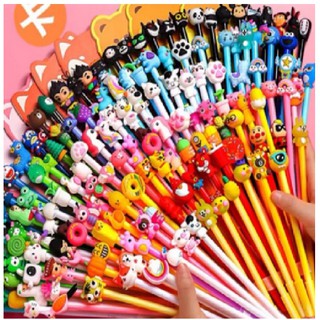 500 bút cute đầu thú hình hoạt hình dễ thương [mẫu bút ngẫu nhiên]