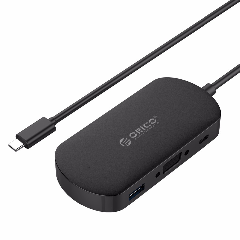 Hub chuyển đổi đa cổng Orico chuyển đổi USB Type C sang VGA Usb PD 3 trong 1 cổng sạc PD USB 3.0