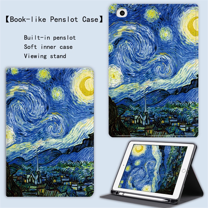 Bao Da Máy Tính Bảng Nắp Lật Chống Sốc Có Ngăn Đựng Bút Cho Ipad Gen 7 / 8 10.2 Ipad 9.7 2017 / 2018 Ipad Air 4 3 2 A Ipad Pro 11 Mini 5 Ốp