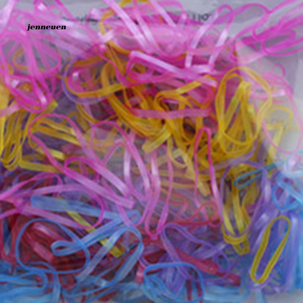 Set 300 dây thun cột tóc nhiều màu sắc tiện dụng