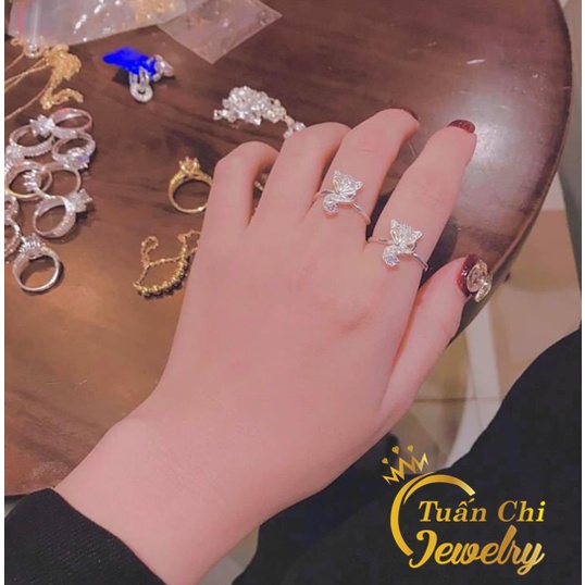 Nhẫn Nữ Hình Hồ Ly Hỗ Trợ May Mắn Tình Duyên Và Tài Lộc, Nhẫn Bạc Cao Cấp