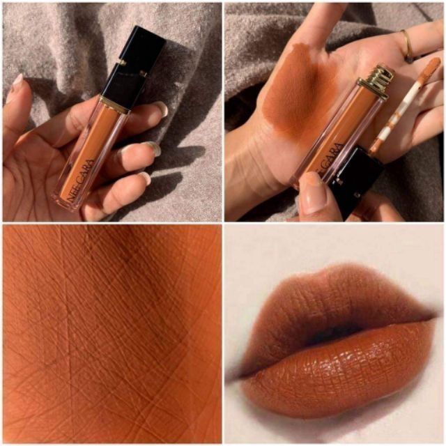 Auth 100% son kem siêu lì kháng nước  NEE CARA WATER SHINE LIQUID LIPSTICK MATTE N976