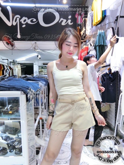 ÁO BA LỖ , ÁO THUN 2 DÂY ÔM DÁNG CO GIÃN TỐT MS80100