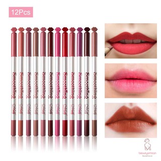 Set 12 chì kẻ viền môi kháng nước lâu trôi và lên màu đẹp