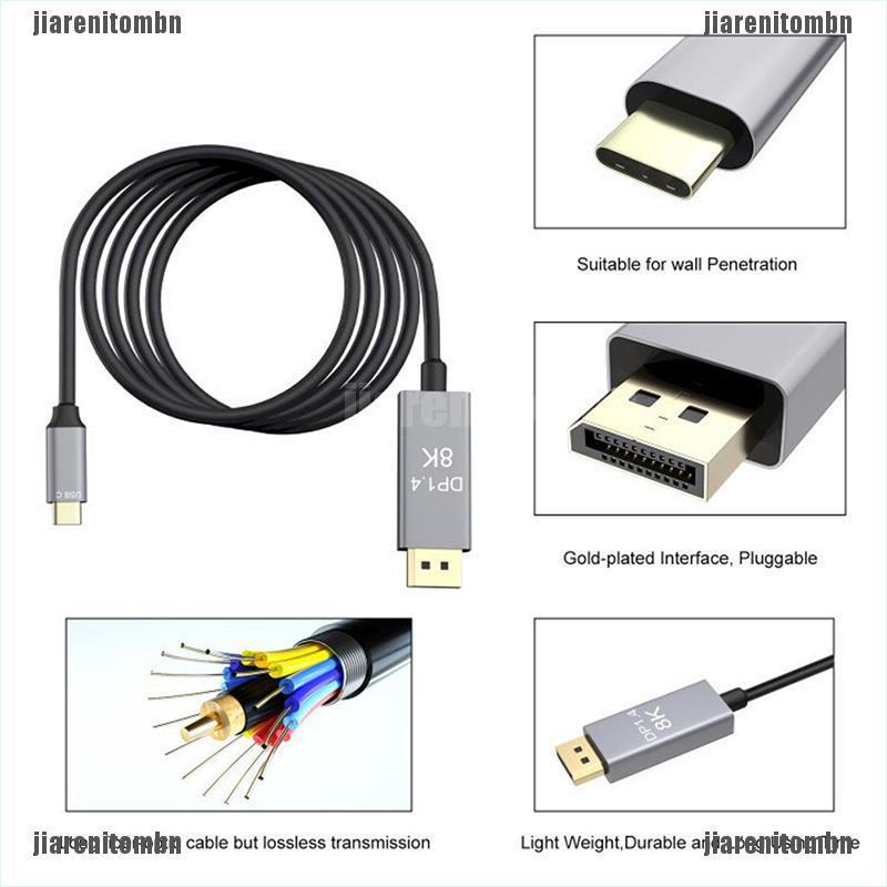 Dây cáp USB C sang DisplayPort 1.4 8K USB-C PD 8K@60Hz | BigBuy360 - bigbuy360.vn
