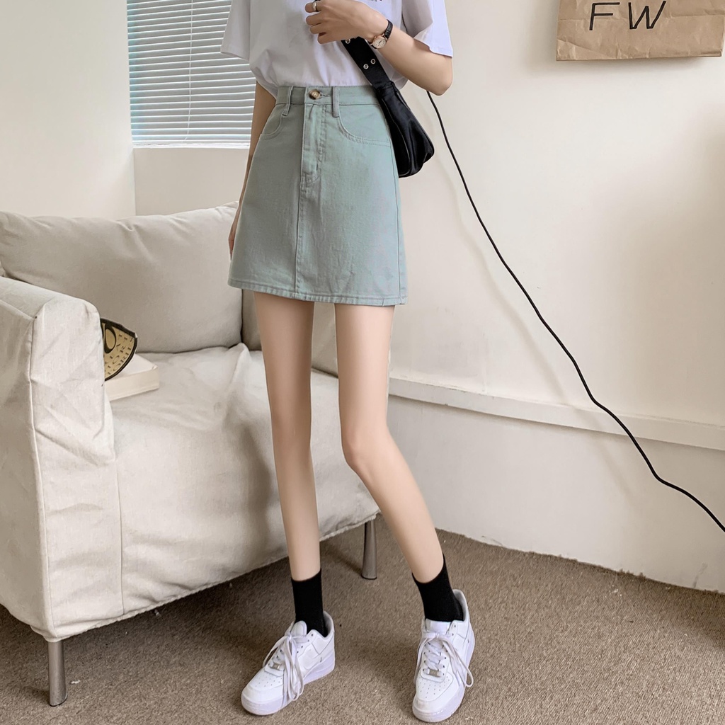 Yenna Chân Váy jean Lưng Cao Phong Cách Hàn Quốc Thời Trang Cho Nữ | BigBuy360 - bigbuy360.vn