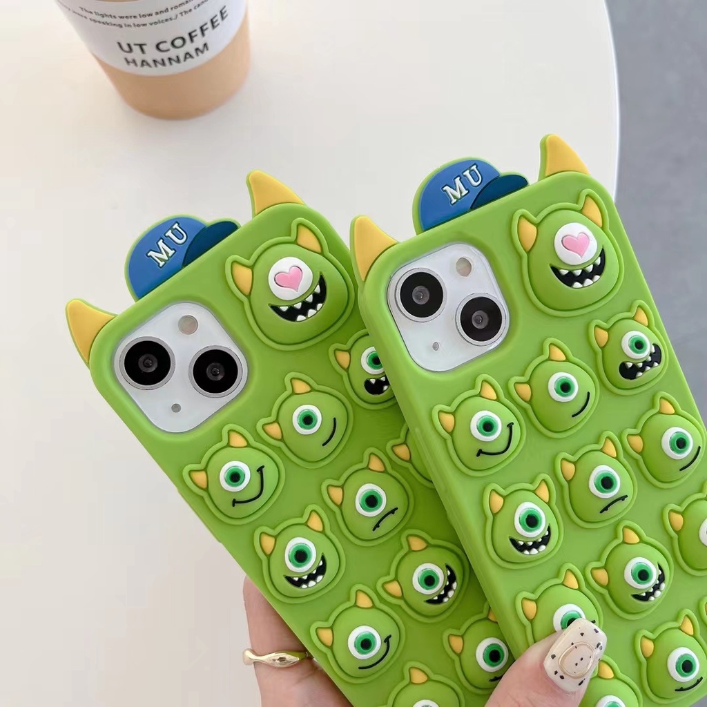 Ốp Điện Thoại Silicon Mềm Hình Mike 3D Cho Iphone 14 14 Pro Max 12 13 Pro Max 7 8 Plus X XS Plus XR 11 Pro Max
