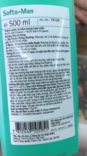 Dung Dịch Rửa Tay Nhanh Softa-Man ( BRAUN - 500ml )