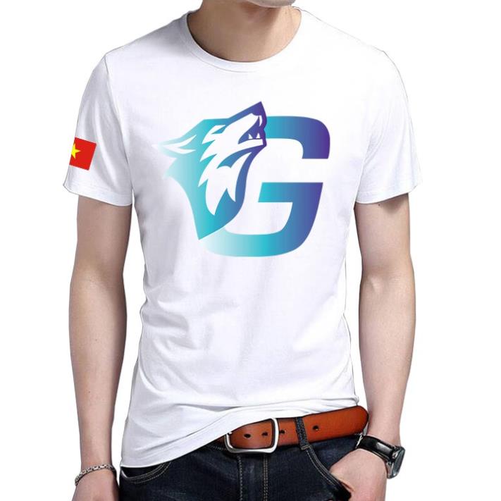 Áo Free Fire - Áo FF in logo Team Team GOW - God Of Wolf - GAO Bạc TV