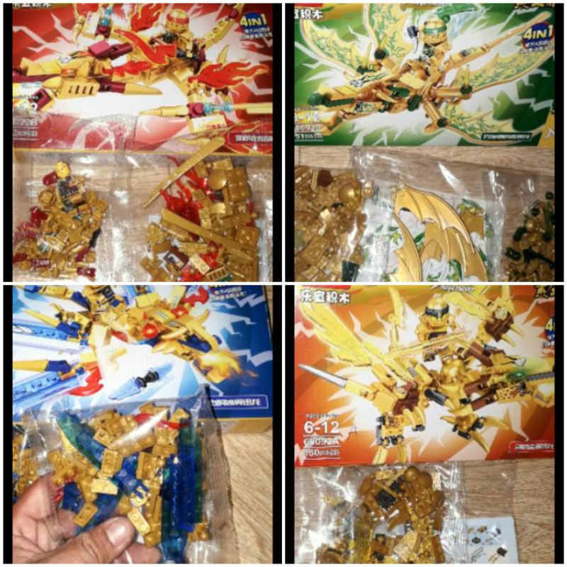 Lắp ráp 1 hộp LegoNinja Rồng 68092 có trên 150 chi tiết