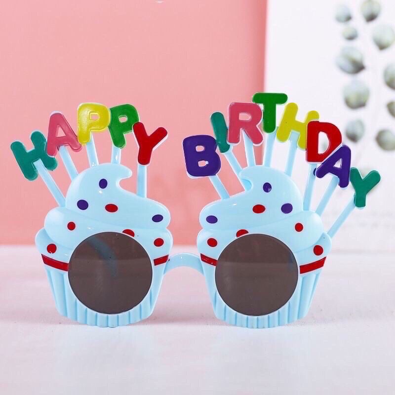 Kính mắt Happy Birthday vui nhộn phụ kiện sinh nhật