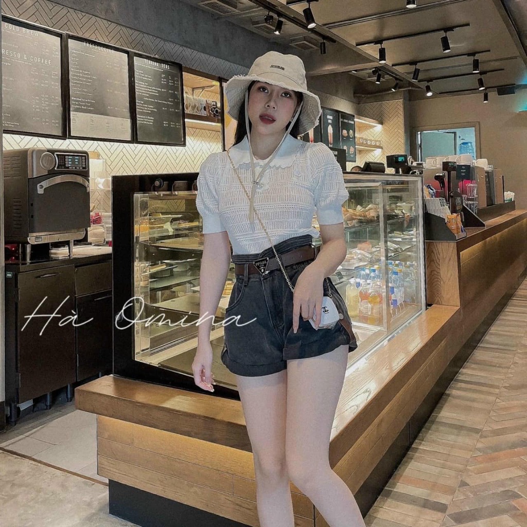 ÁO len lỗ bo tay 4 màu hót