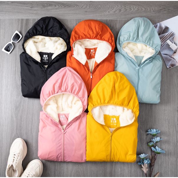 Áo Khoác Gió Lót Lông Cừu Ấm Áp mùa đông, chống nước chống bụi,  giữ nhiệt mềm mịn  thiết kế đẹp và phong cách