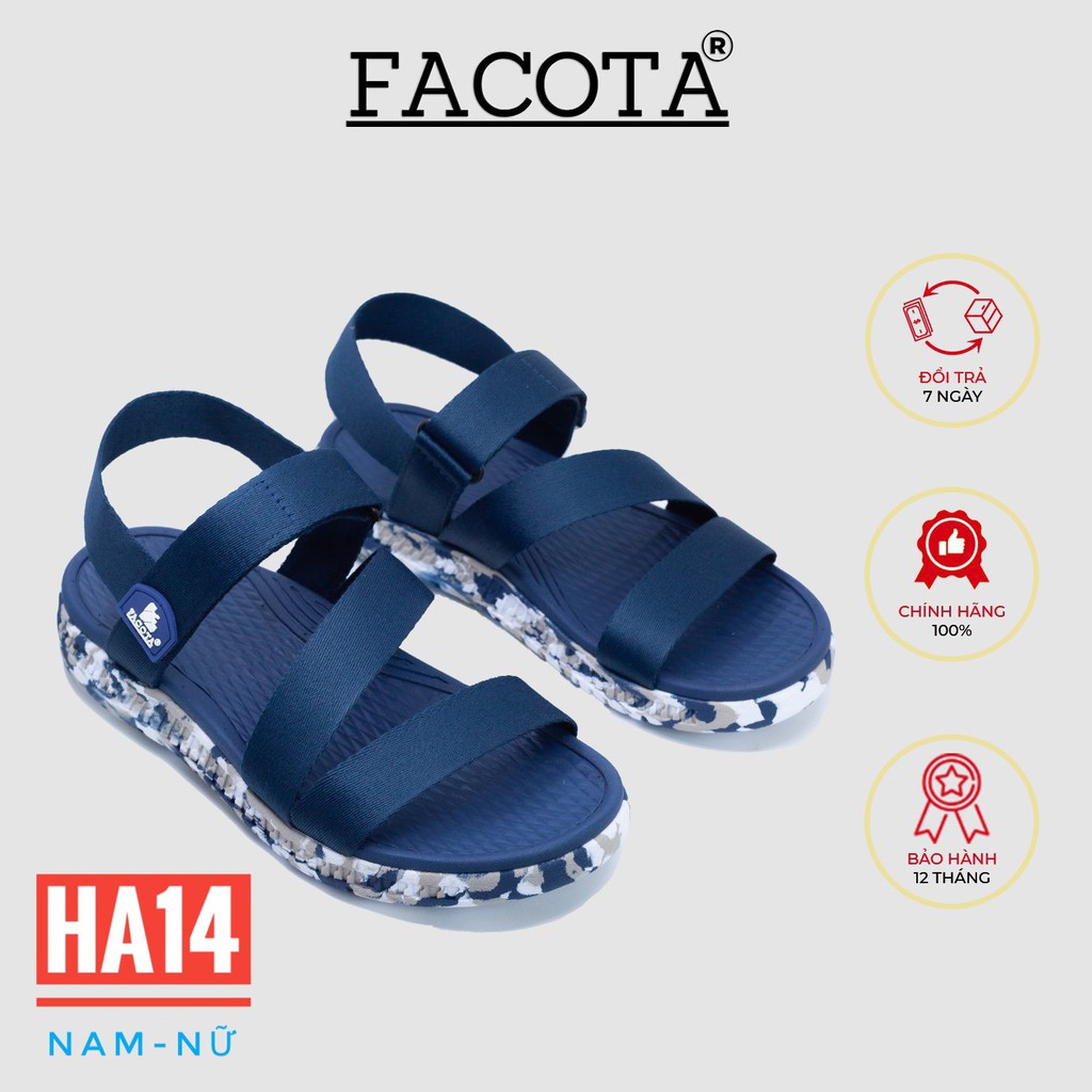 Giày sandal nam nữ Facota Sport HA14 chính hãng sandal quai dù