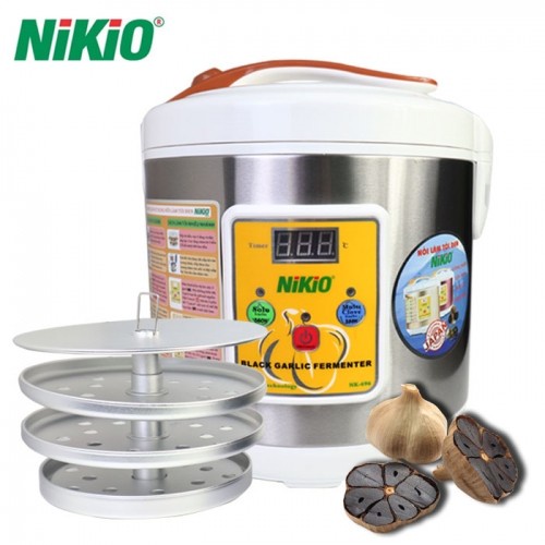 [HÀNG MỚI] Máy làm tỏi đen chuyên dụng Nhật Bản Nikio NK-696 - Màu xám bạc