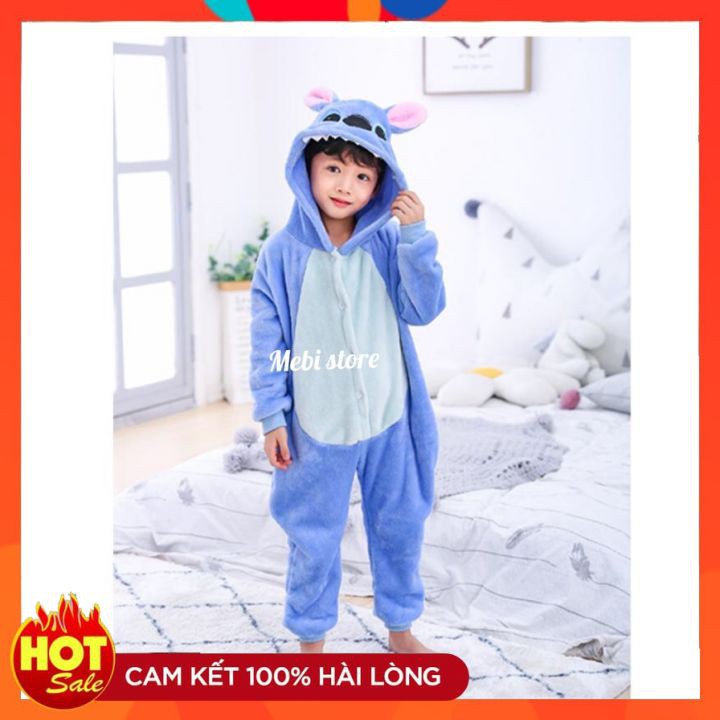 Bộ Đồ Thú Stitch Xanh ❤️ FREESHIP ❤️ Bộ đồ thú Stitch Xanh Trẻ Em - Hàng Cao Cấp Loại 1