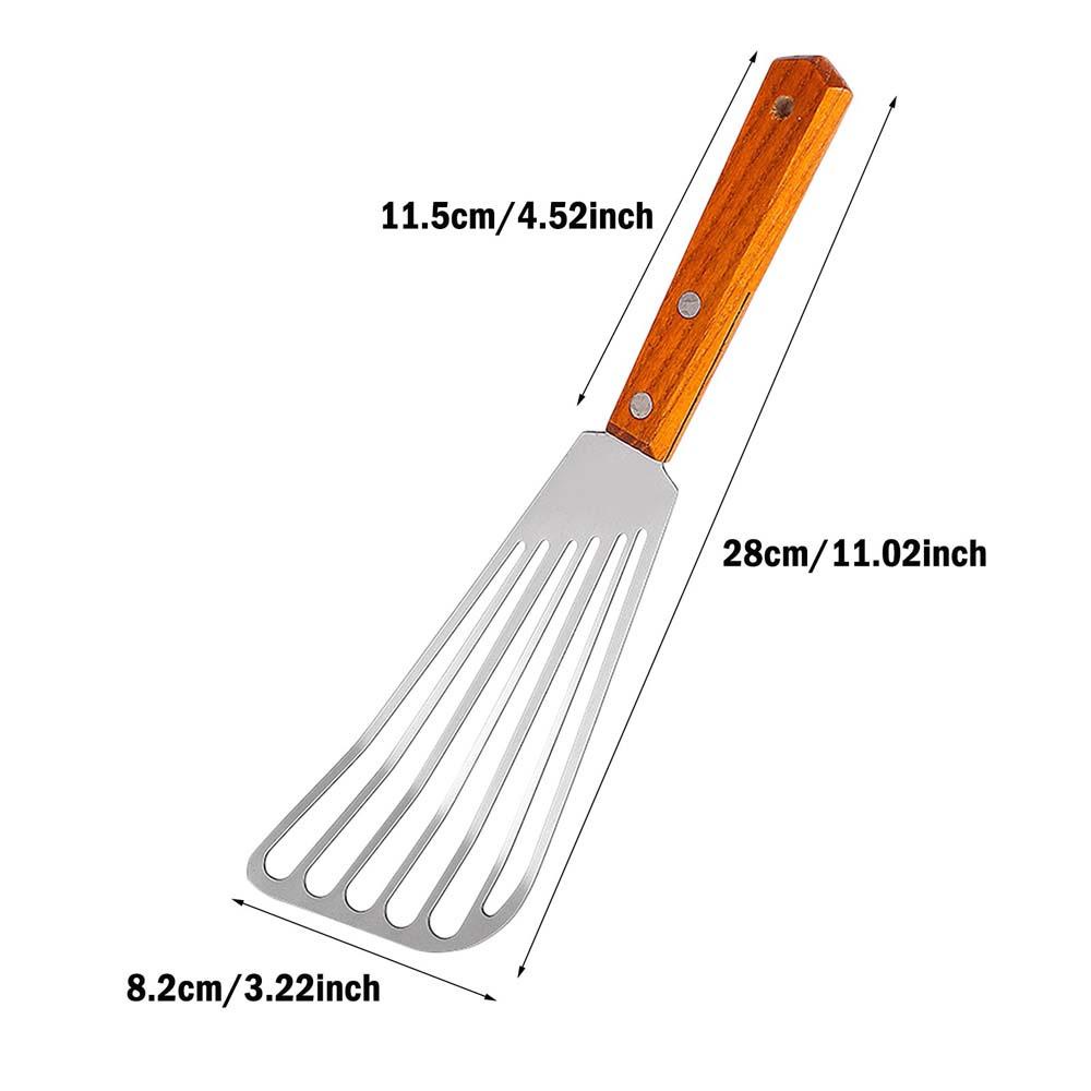 Xẻng Chiên Cá Bằng Thép Không Gỉ Trọng Lượng Nhẹ