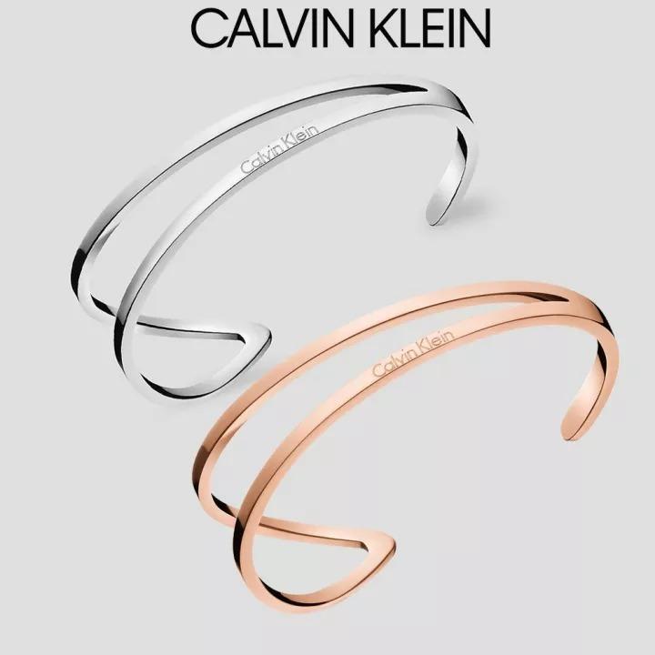 Vòng CK Outline Bangle - Vòng Tay Cuff Titanium không gỉ [Bảo hành 5 năm]