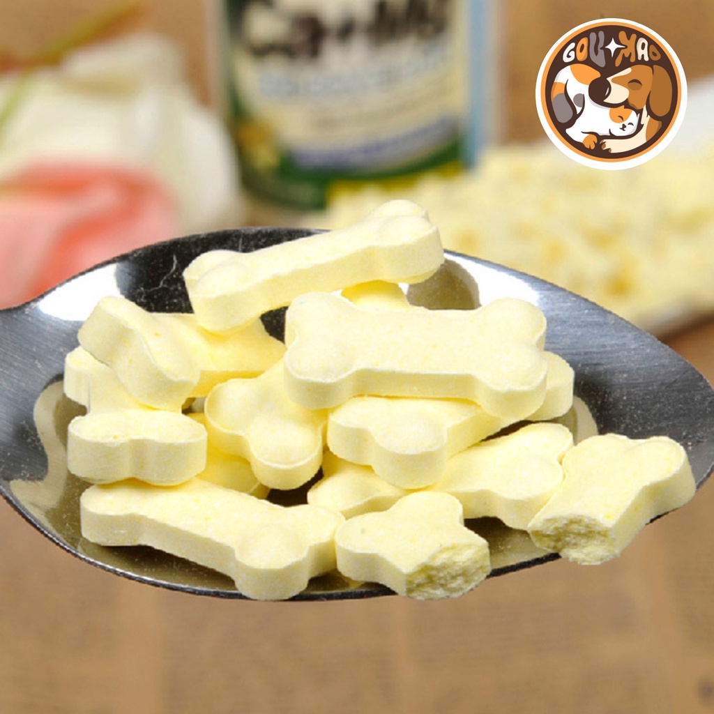 ( BÁN LẺ ) Viên Nhai Giúp Bổ Sung canxi + magie cho chó mèo Ca+Mg Hộp 255 viên - GouMaO