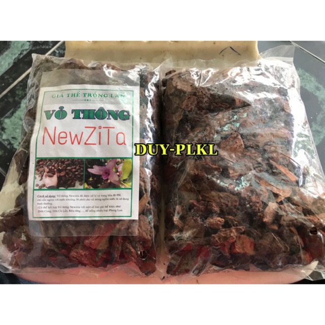 GIÁ THỂ TRỒNG LAN - Vỏ thông Newzita- túi khoảng 450-500g