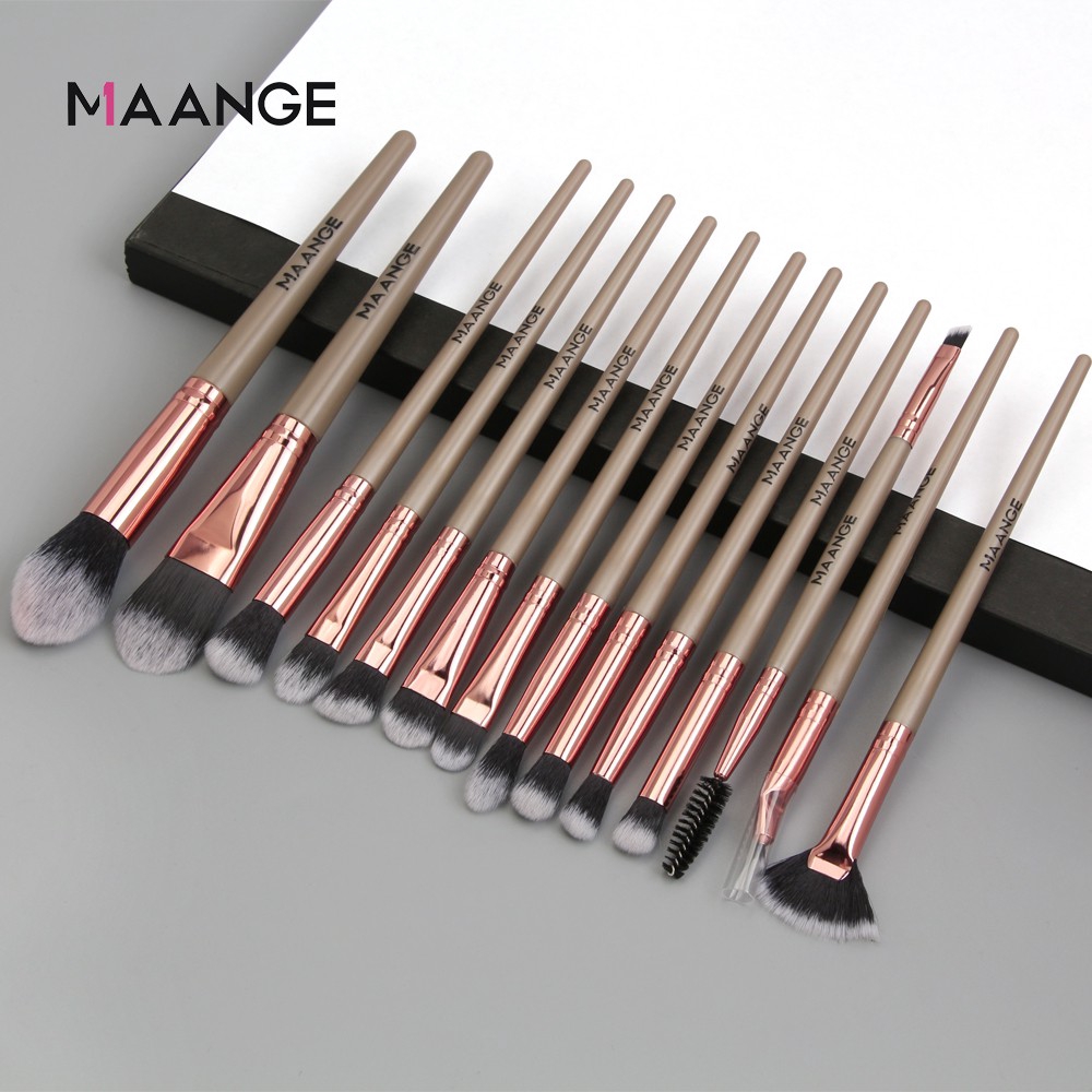 Bộ Cọ Trang Điểm 14 cây MAANGE Chất Lượng Cao