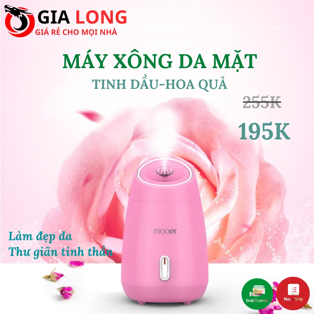 Máy xông hơi da mặt MAOER hoa quả tươi, Máy xông thảo dược, tinh dầu sả chanh-Giải pháp cho làn da tươi tắn, mềm mịn