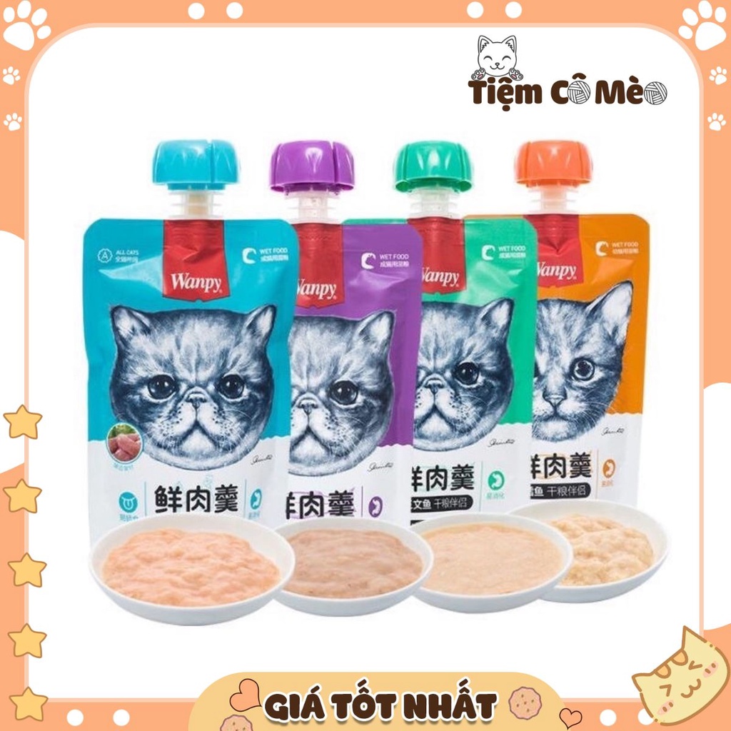 Pate Wanpy Nắp Vặn Dễ Bảo Quản Cho Mèo (90g) - [ Quận 2] Thức Ăn Dinh Dưỡng Cho Thú Cưng