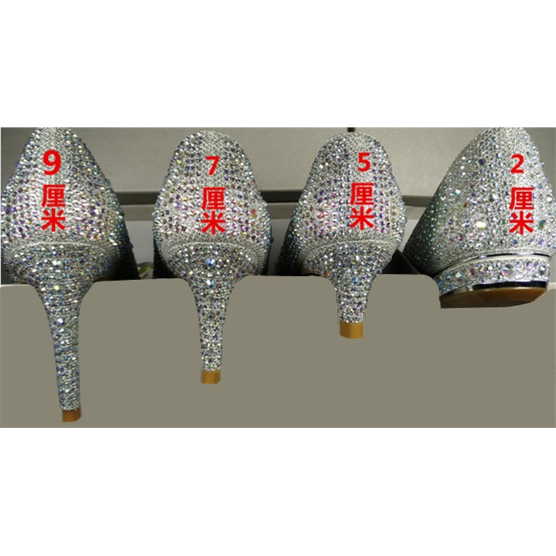 Giày cưới pha lê tán đá cao cấp 33-41