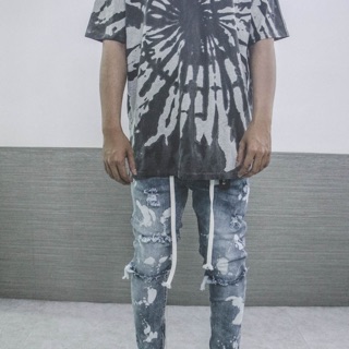 Champion small logo tie dye waxed