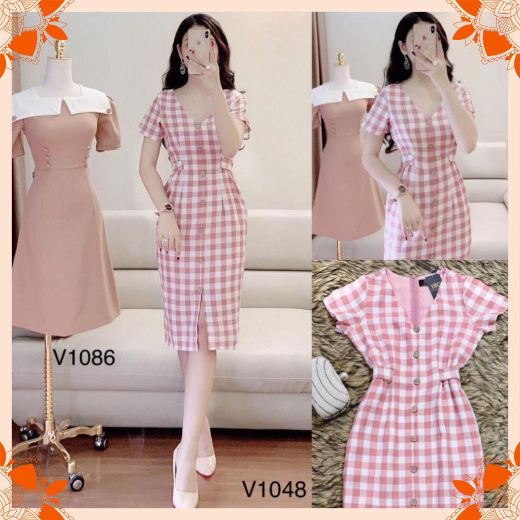 Đầm thun suông thời trang V1048
