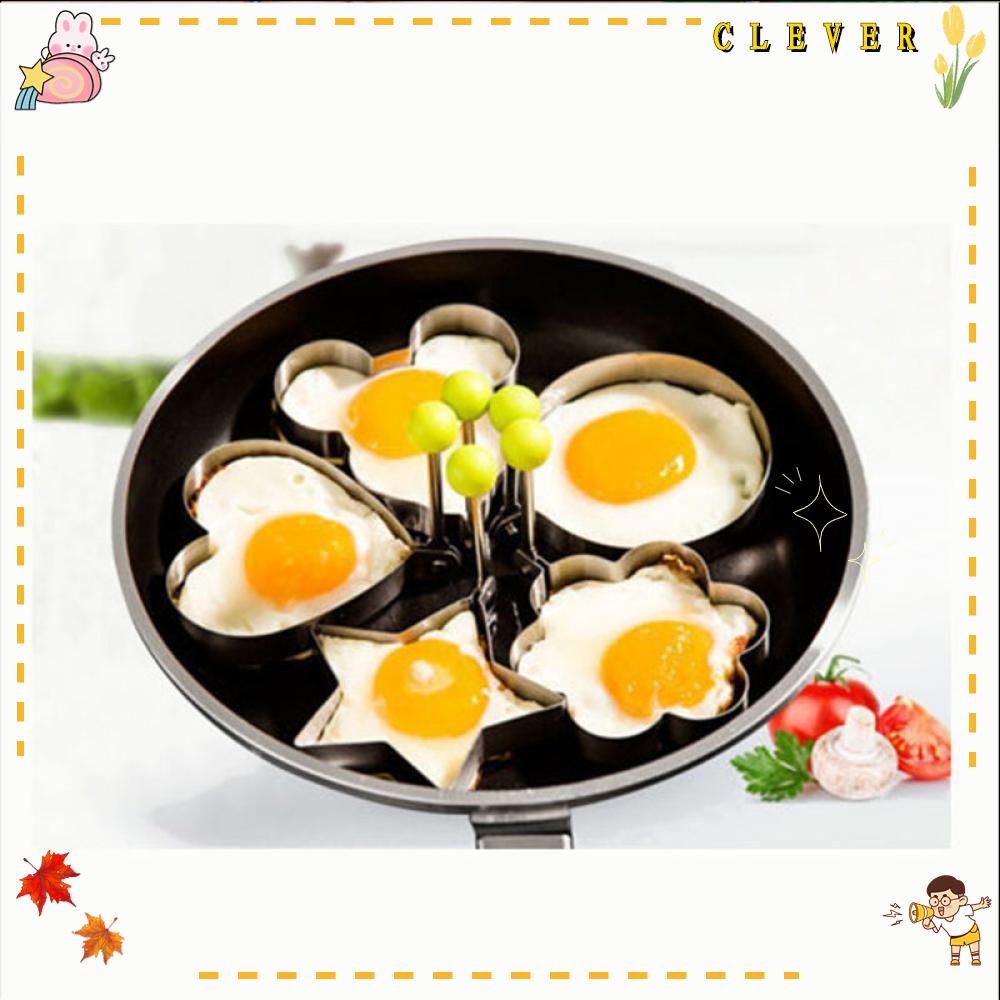 CLEVER Cooking Kitchen Tools Stainless Steel Fried Egg Shaper Ring Pancake Mold