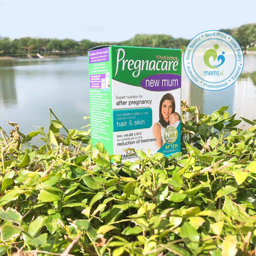 Vitamin tổng hợp (56v) cải thiện tóc và da cho phụ nữ sau sinh Pregnacare New Mum, UK