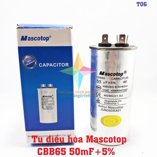 Tụ điều hòa MASCOTOP CBB65 50uF+5%