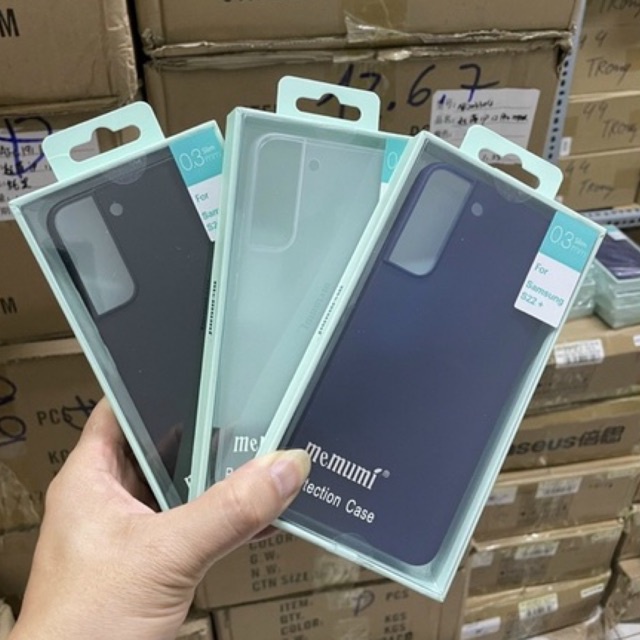 Ốp Memumi lụa nhám mỏng Samsung S22 Plus chống Vân tay chính hãng