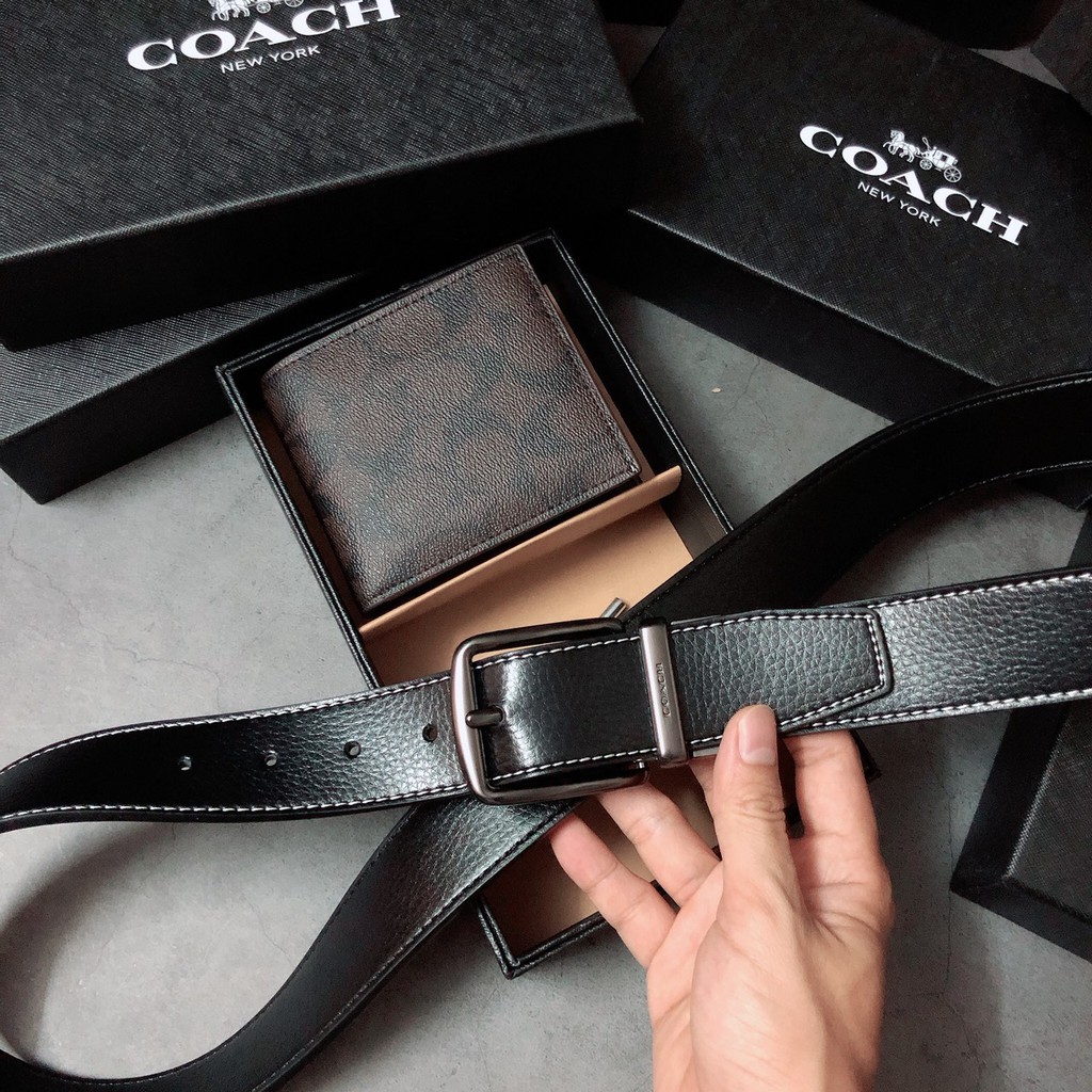 Set Coach ví C + nịt gài - S025