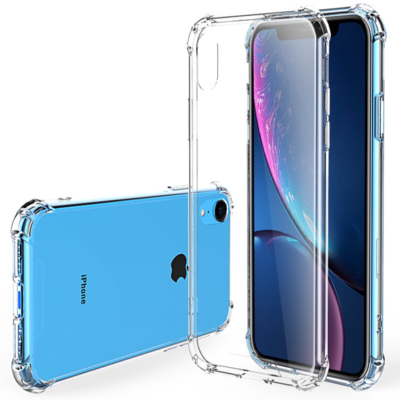 Ốp điện thoại mềm trong suốt chống sốc cho iPhone 4 4S 5 5S SE 6 6S 7 8 Plus X XS XR XS Max 11 Pro